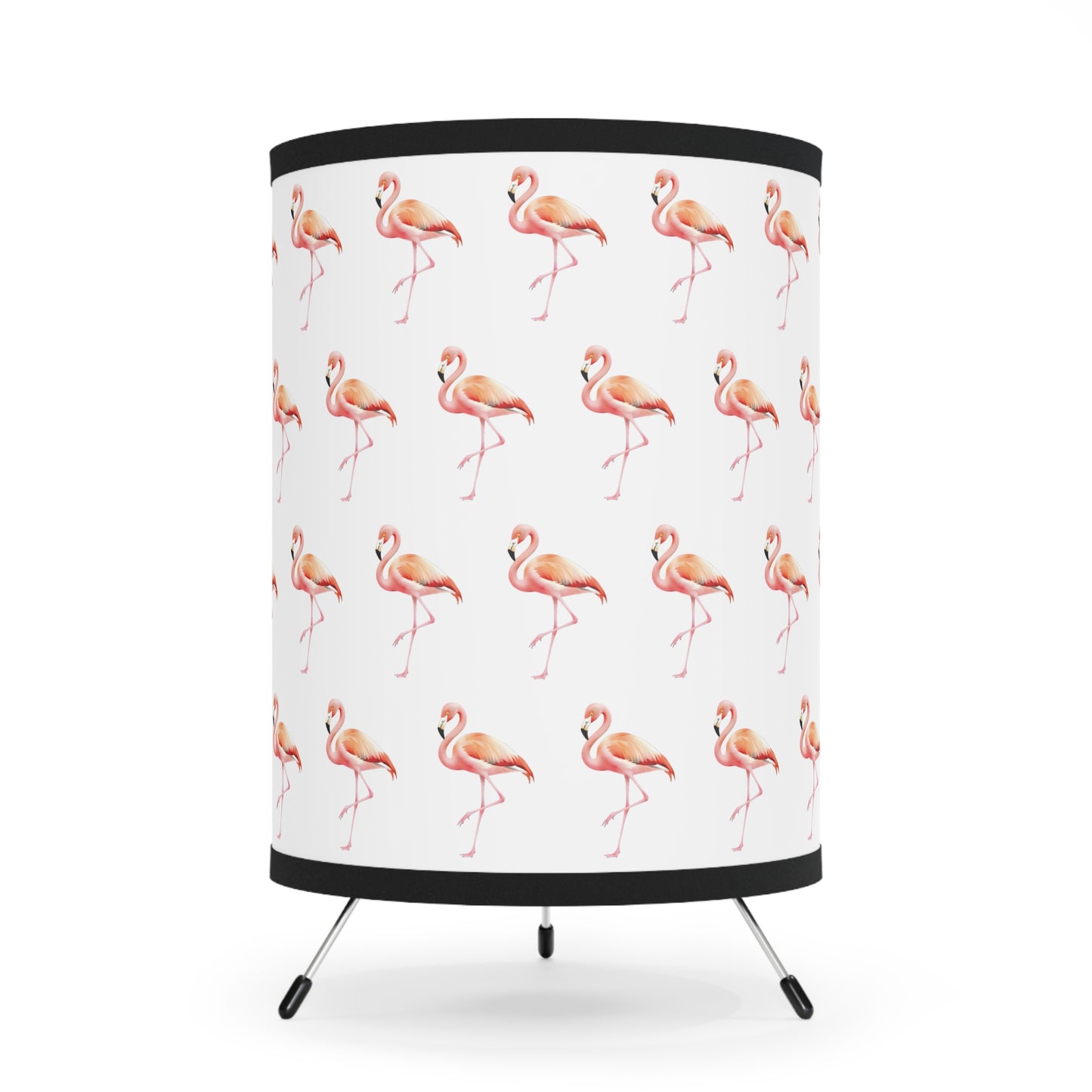 Tripod Lamp with Flamingo Design