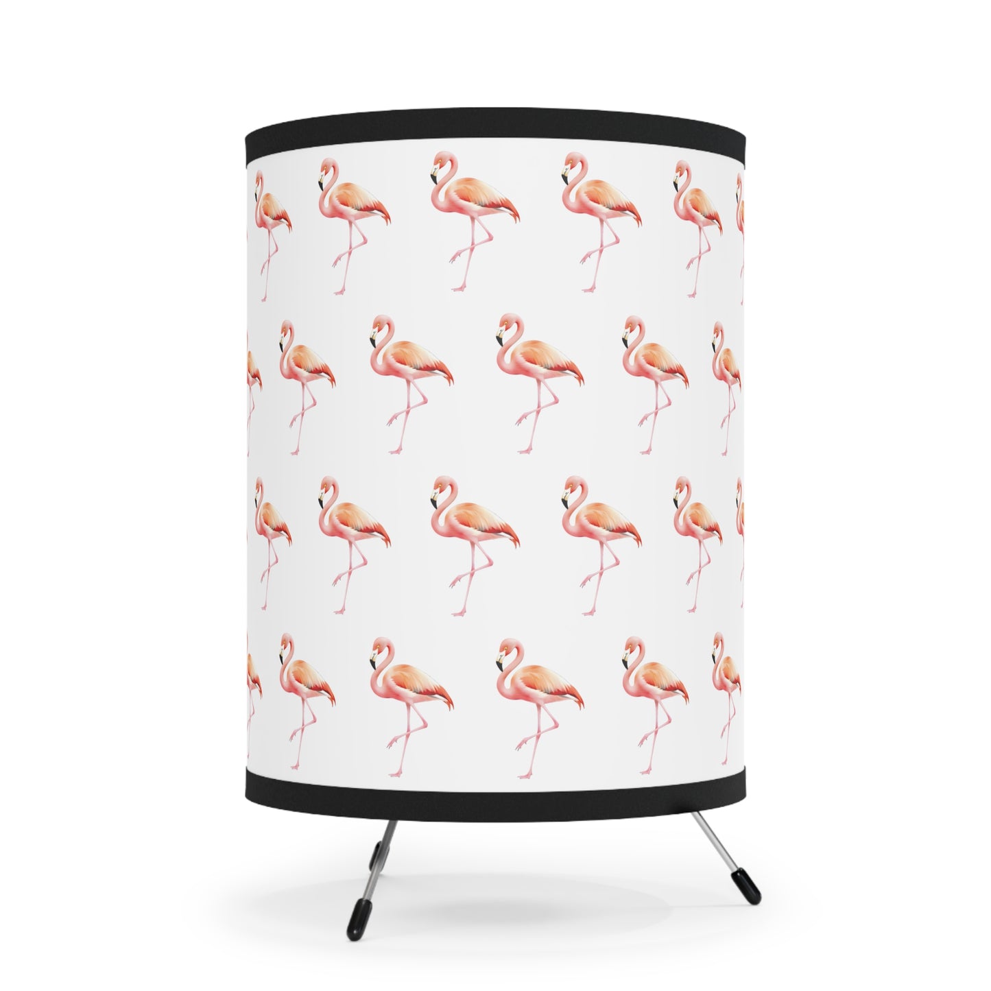 Tripod Lamp with Flamingo Design